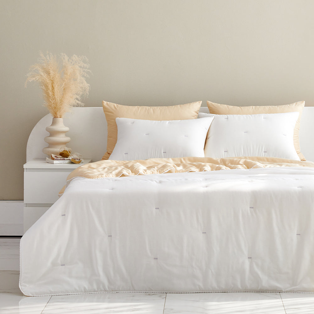Milky Tencel™ Modal Comforter Set - Yellow/White