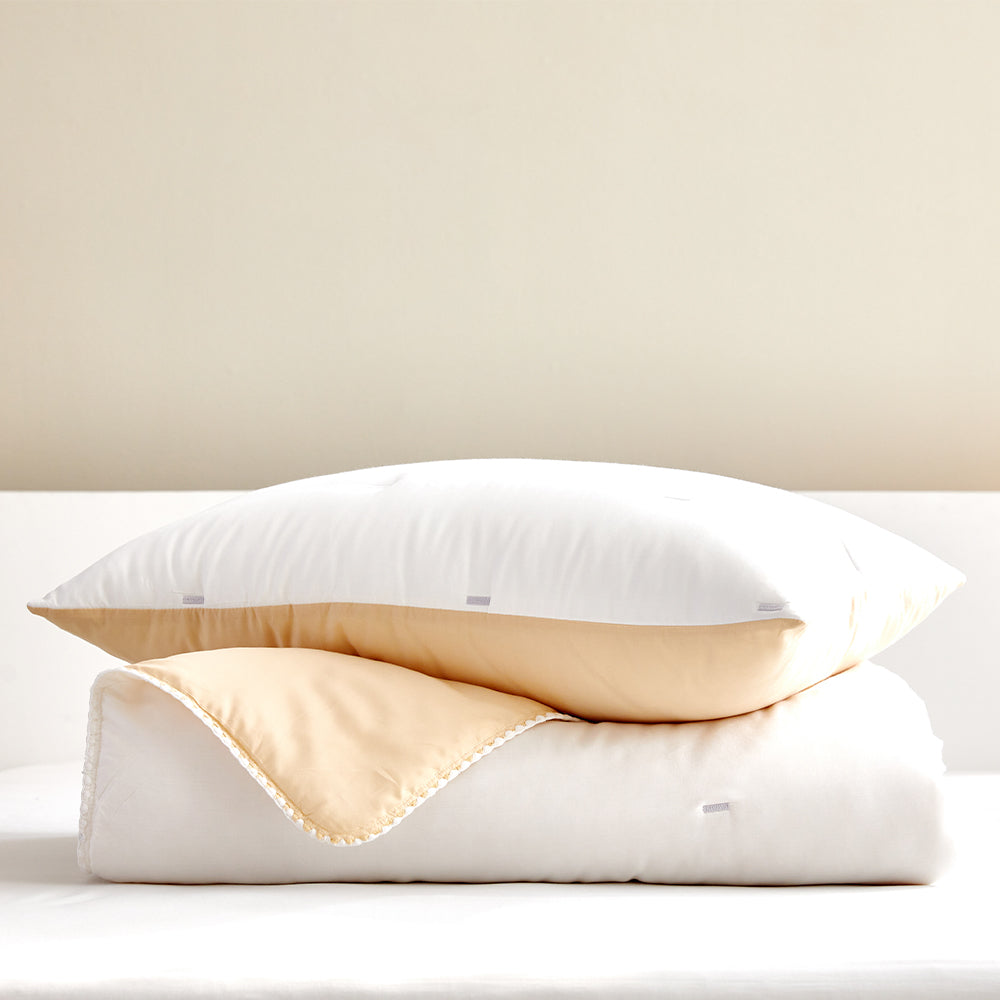 Milky Tencel™ Modal Comforter Set - Yellow/White