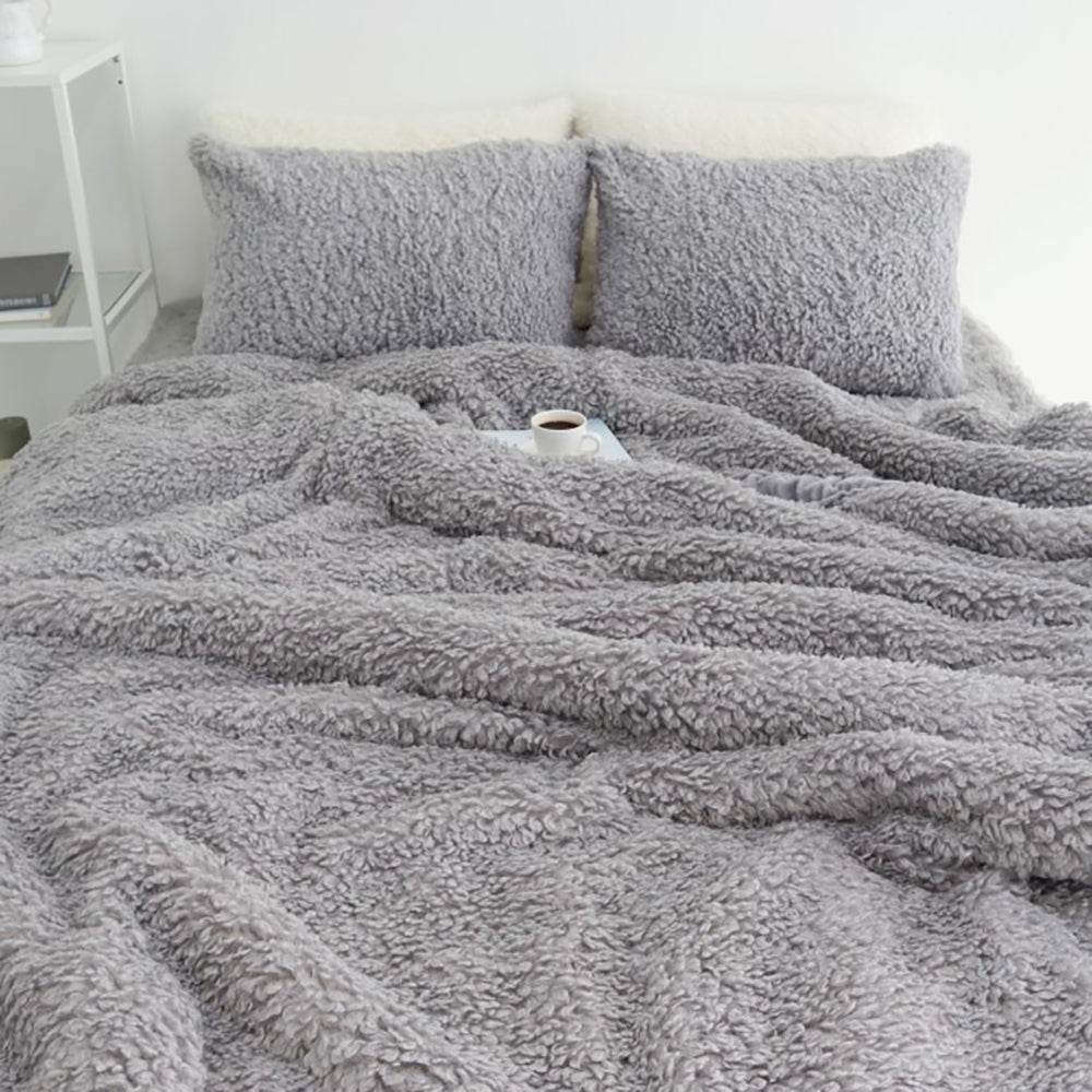 Baa Sherpa Fur Modal Comforter