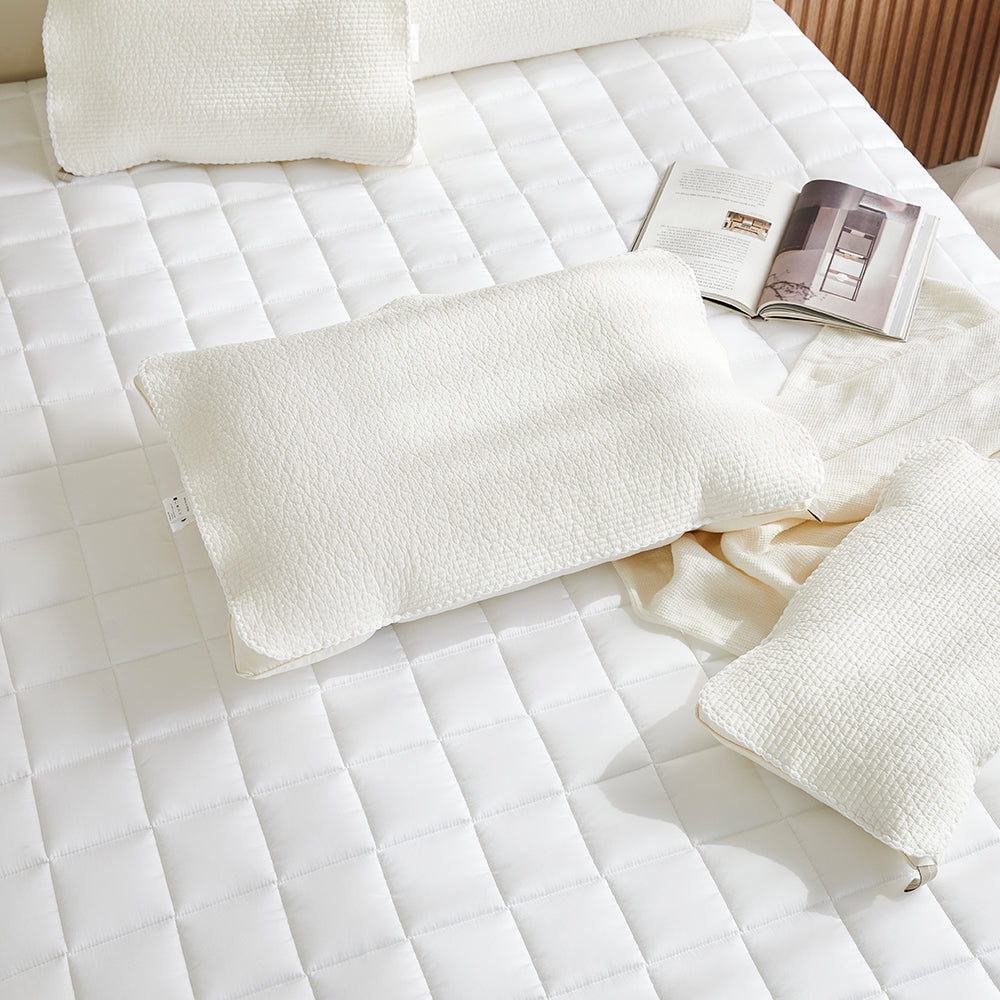 Everyday Pure Cotton Pillow Cover with Elastic Band