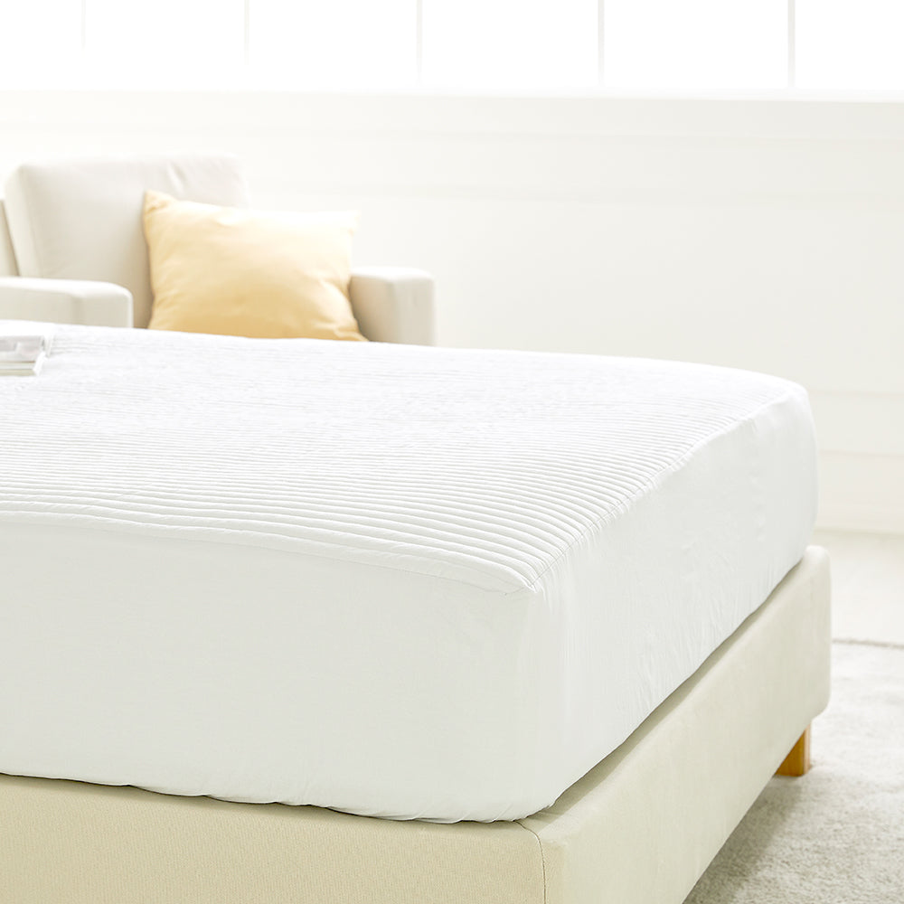 Percale High-Dense Pure Cotton Quilted Mattress Topper Pad