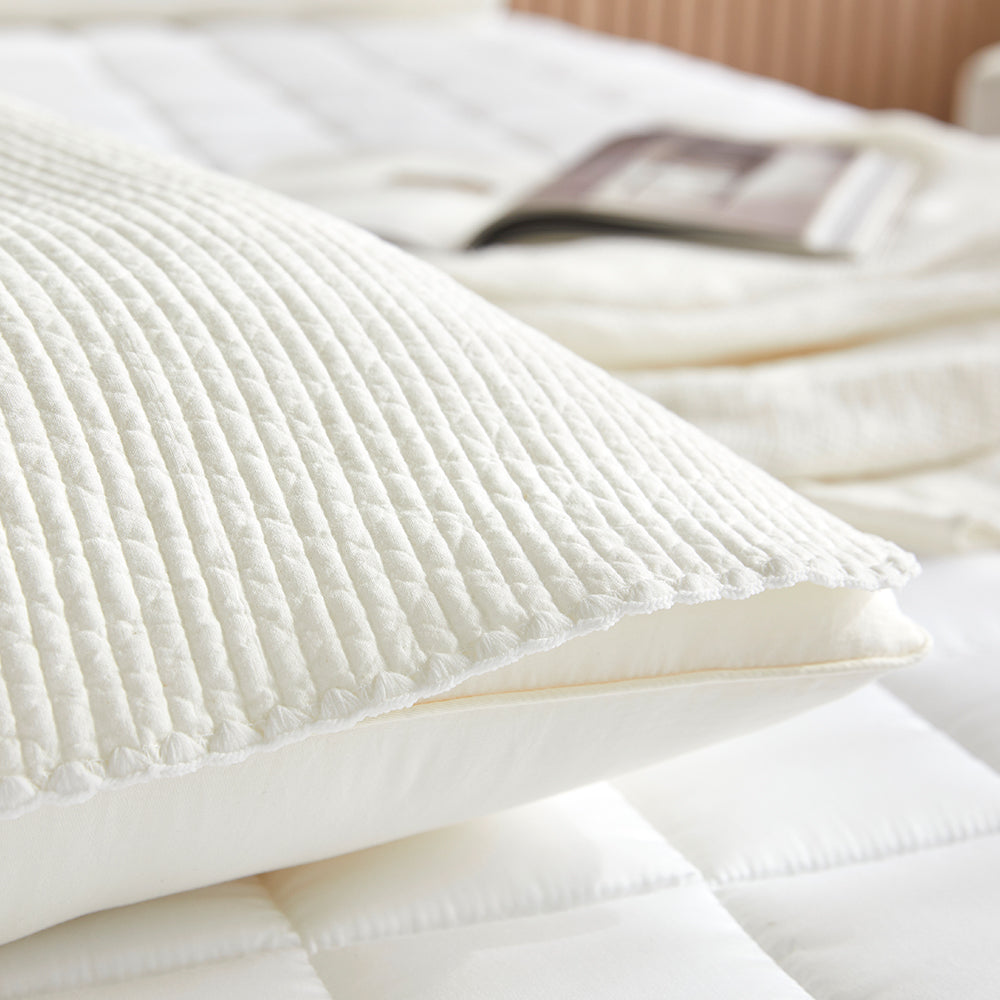 Everyday Pure Cotton Pillow Cover with Elastic Band