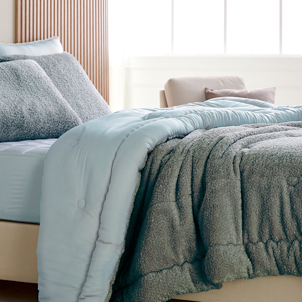Baa Sherpa Fur Modal Comforter