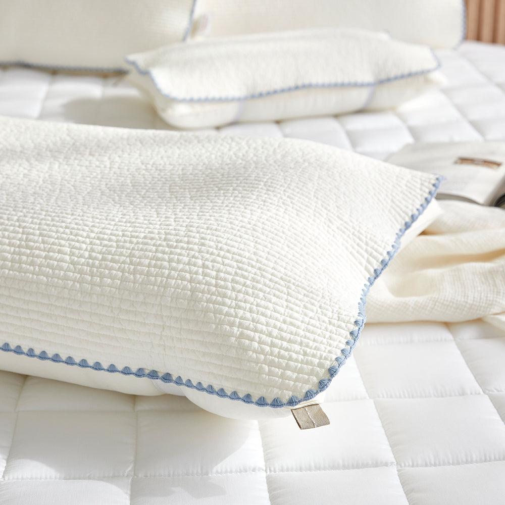 Everyday Pure Cotton Pillow Cover with Elastic Band