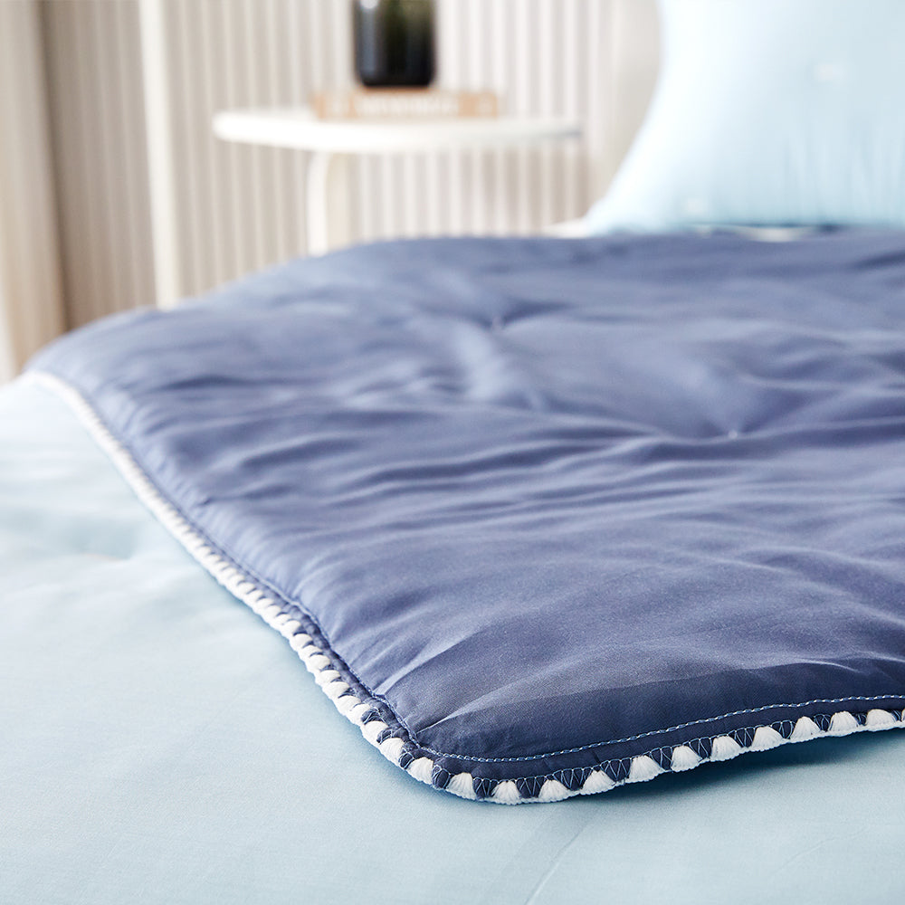 Milky Tencel™ Modal Comforter Set - Blue/Navy