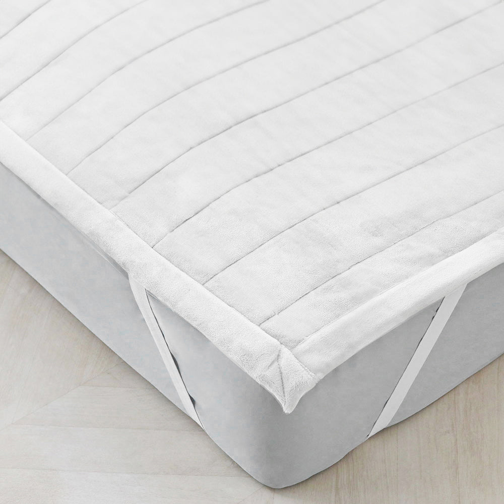 Fluffy Microfiber Banding Mattress Pad