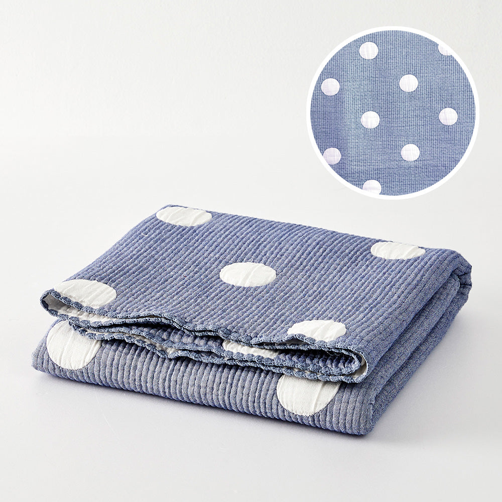 Triple Layer Modal Baby Blanket in Blue