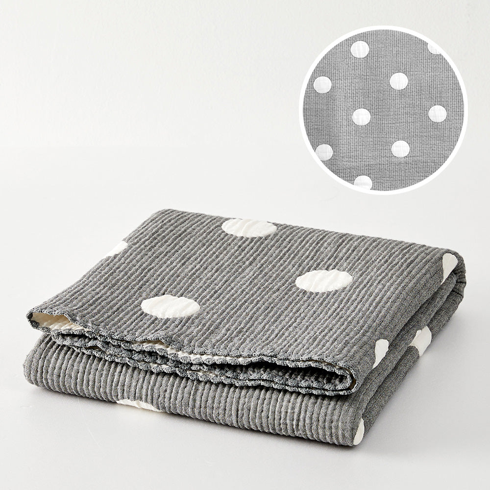 Triple Layer Modal Baby Blanket in Grey