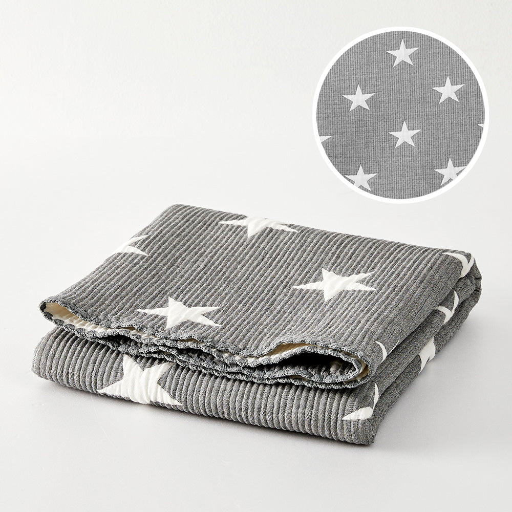 Triple Layer Modal Baby Blanket in Grey