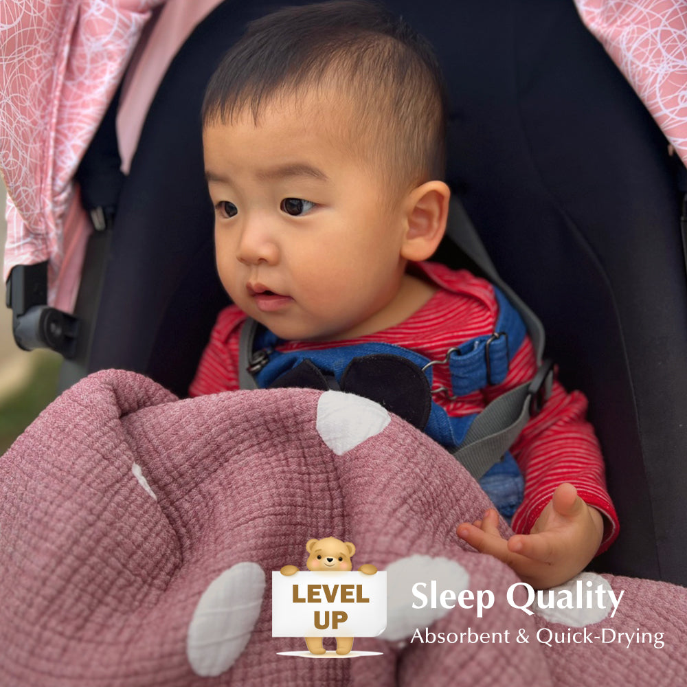 Triple Layer Modal Baby Blanket in Pink