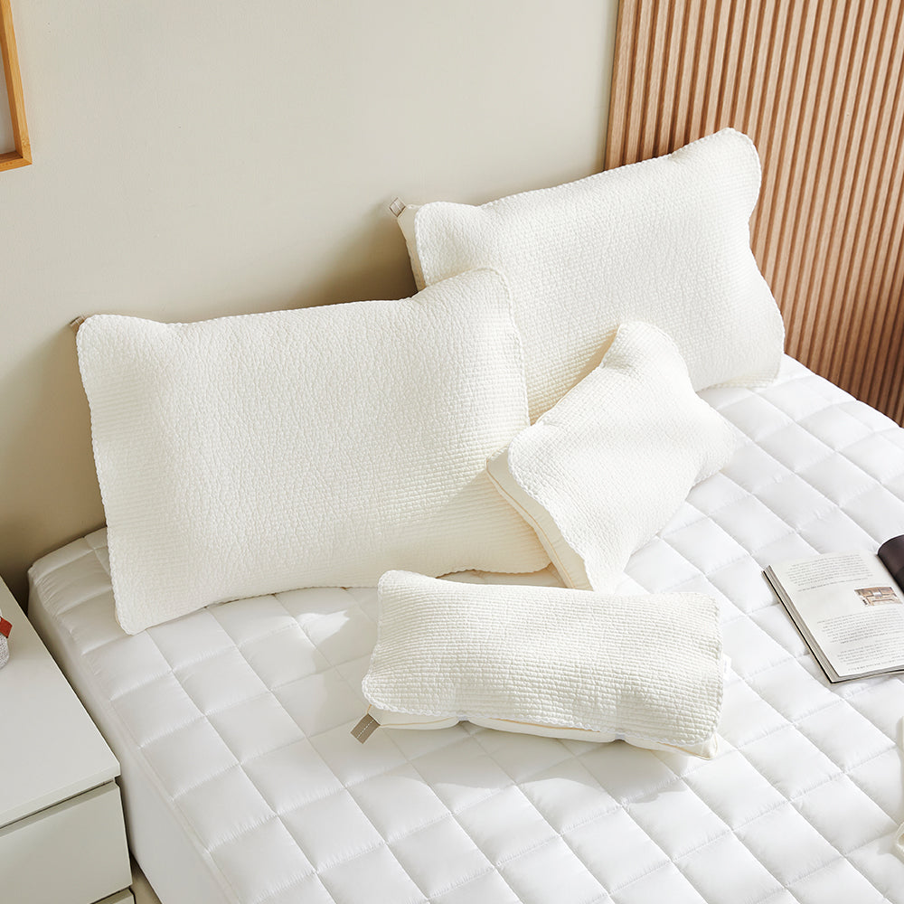 Everyday Pure Cotton Pillow Cover with Elastic Band