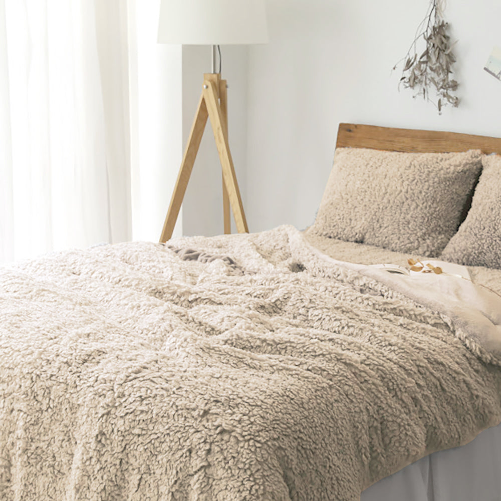 Baa Sherpa Fur Modal Comforter