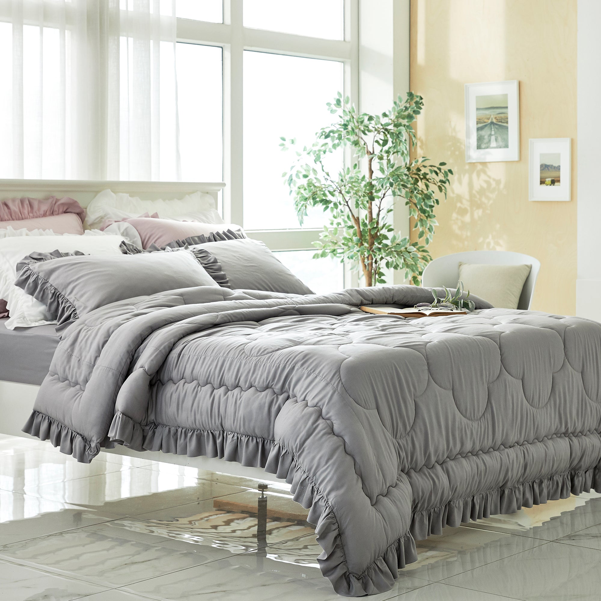 TENCEL™ MODAL Comforter Set in Grey