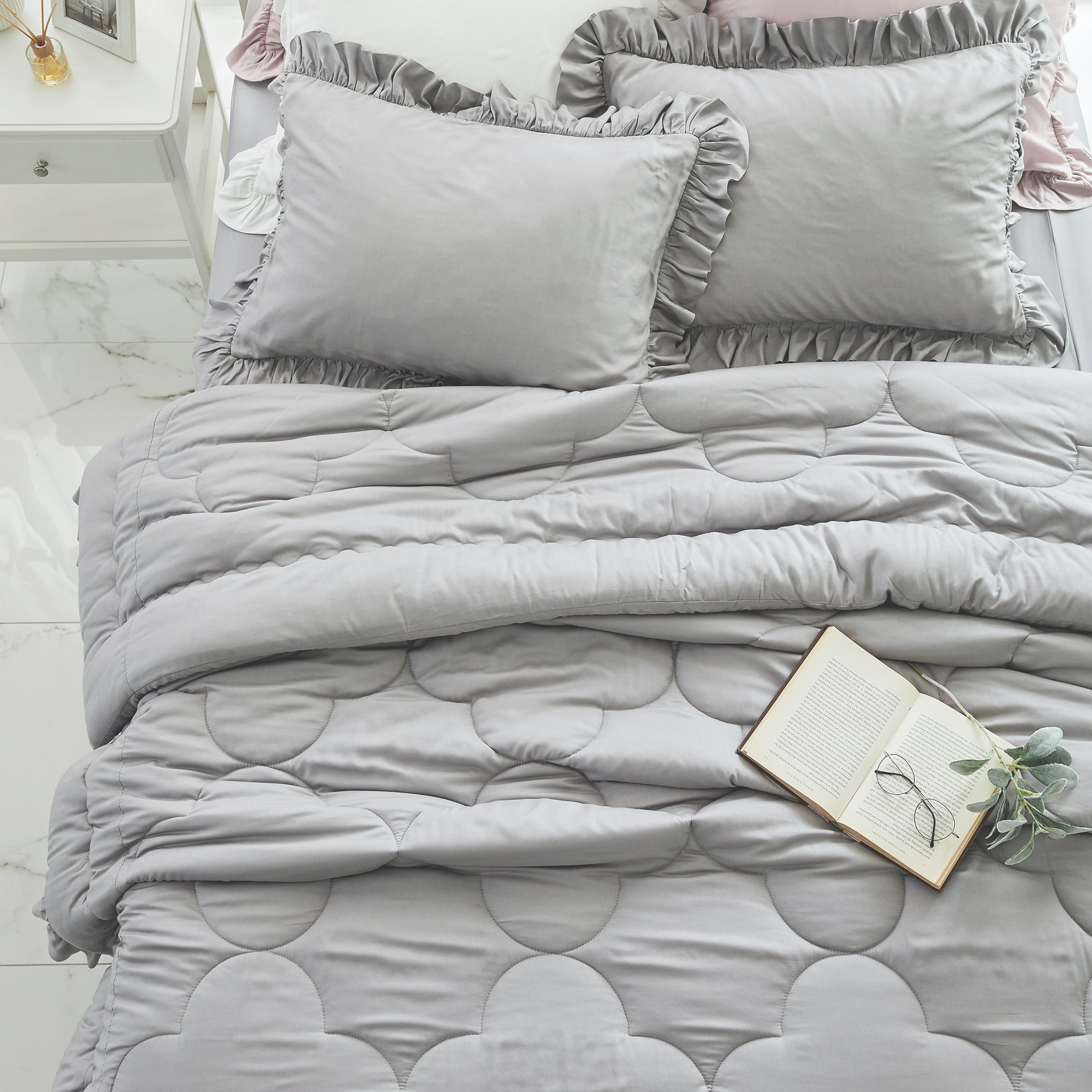 TENCEL™ MODAL Comforter Set in Grey