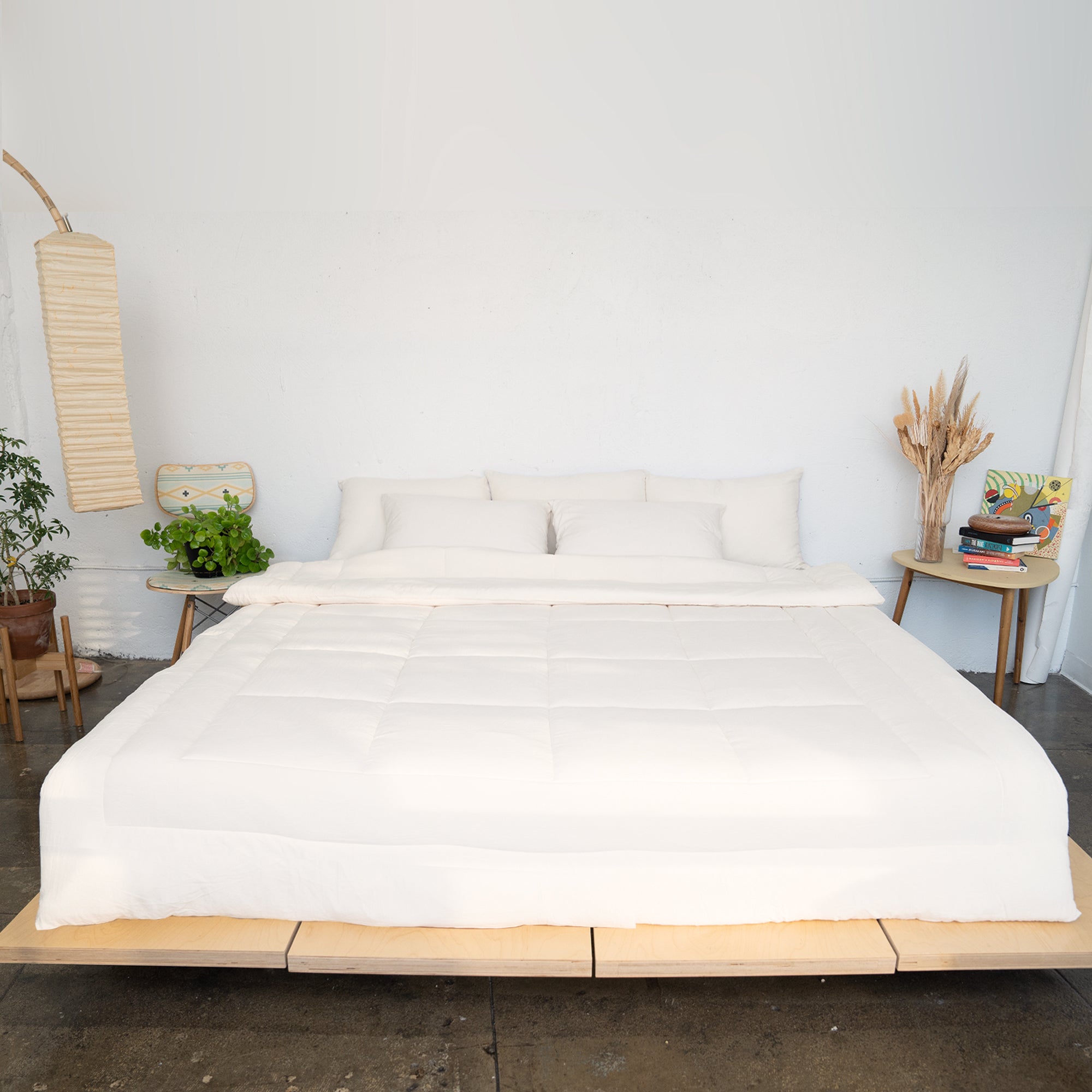 Semi-Microfiber Cloud Comforter - Cream