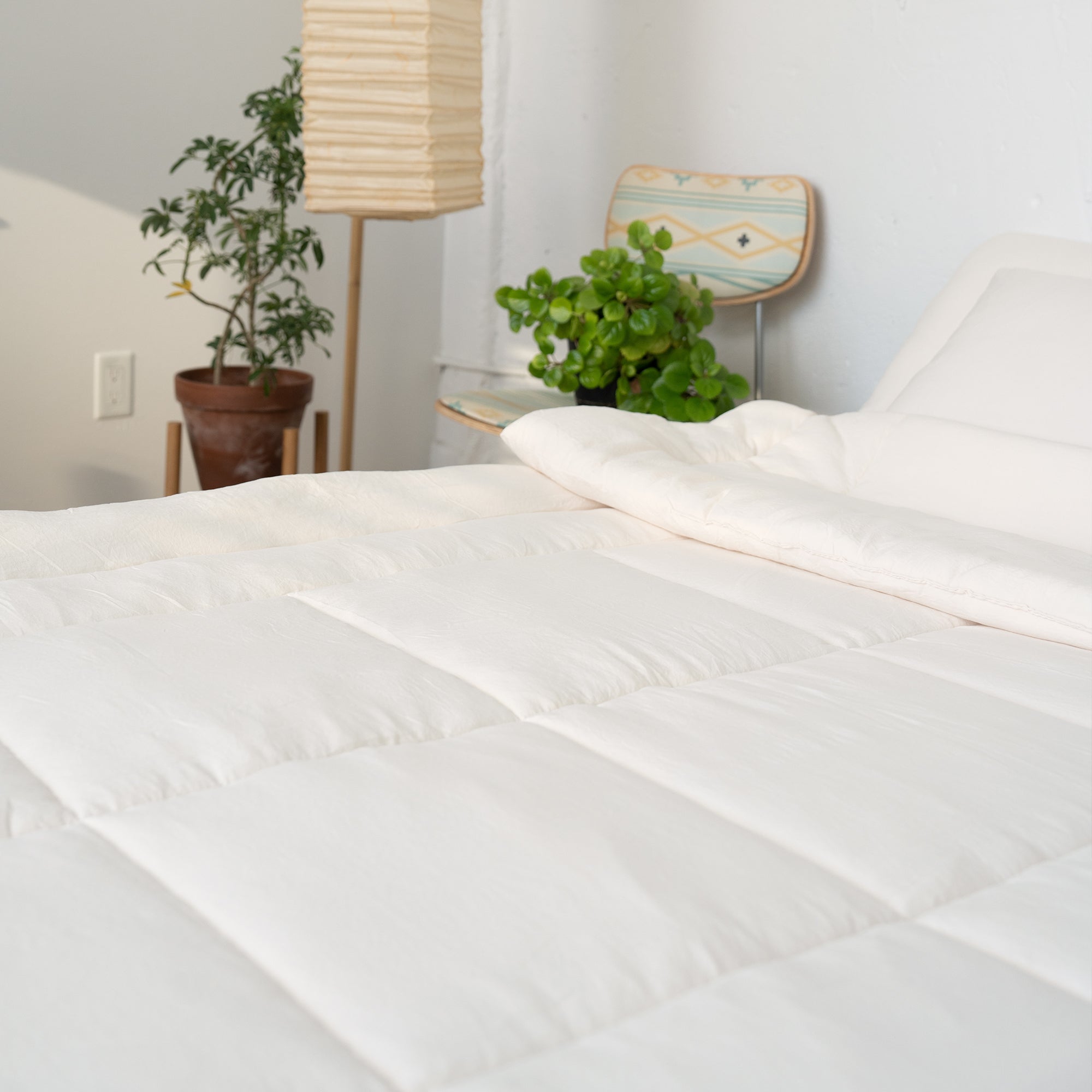 Semi-Microfiber Cloud Comforter - Cream