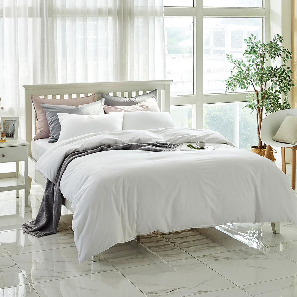 Modal & Egypt Cotton Duvet Cover Set in White