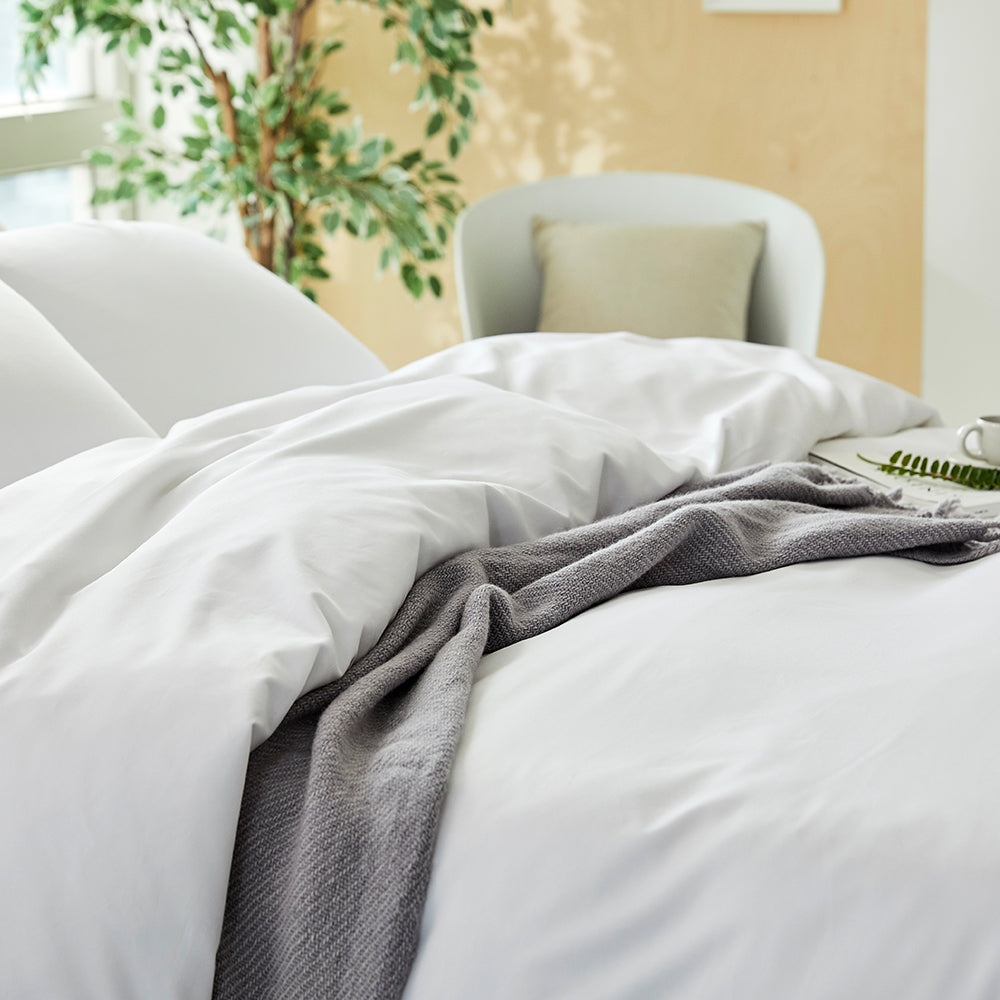 Modal & Egypt Cotton Duvet Cover Set in White