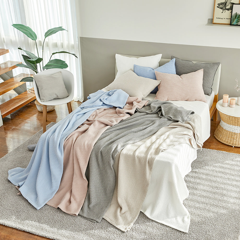 Natural Modal Waffle Blanket