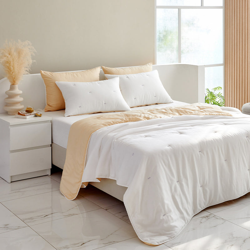 Milky Tencel™  Modal Comforter Set - Yellow/White