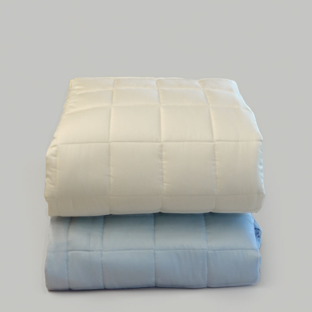 [Version 2] Cotton Satin Mattress Pad with Elastic Band