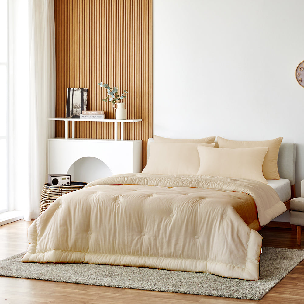 [FINAL SALE] Daily Tencel Modal Comforter Set - Beige/ US King