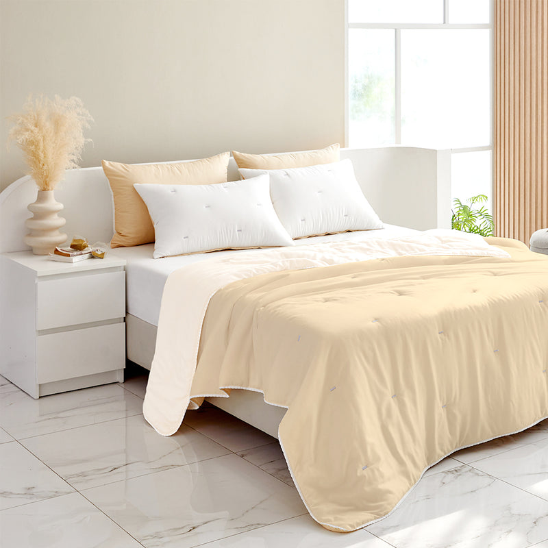 Milky Tencel™  Modal Comforter Set - Yellow/White