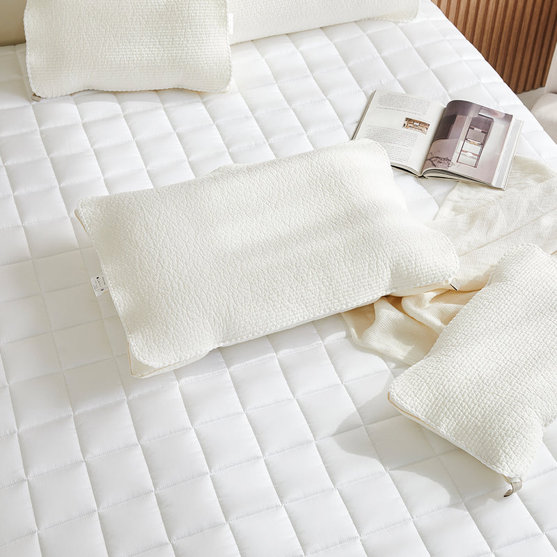 Everyday Pure Cotton Pillow Cover with Elastic Band