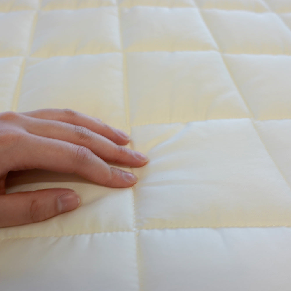 [Version 2] Cotton Satin Mattress Pad with Elastic Band