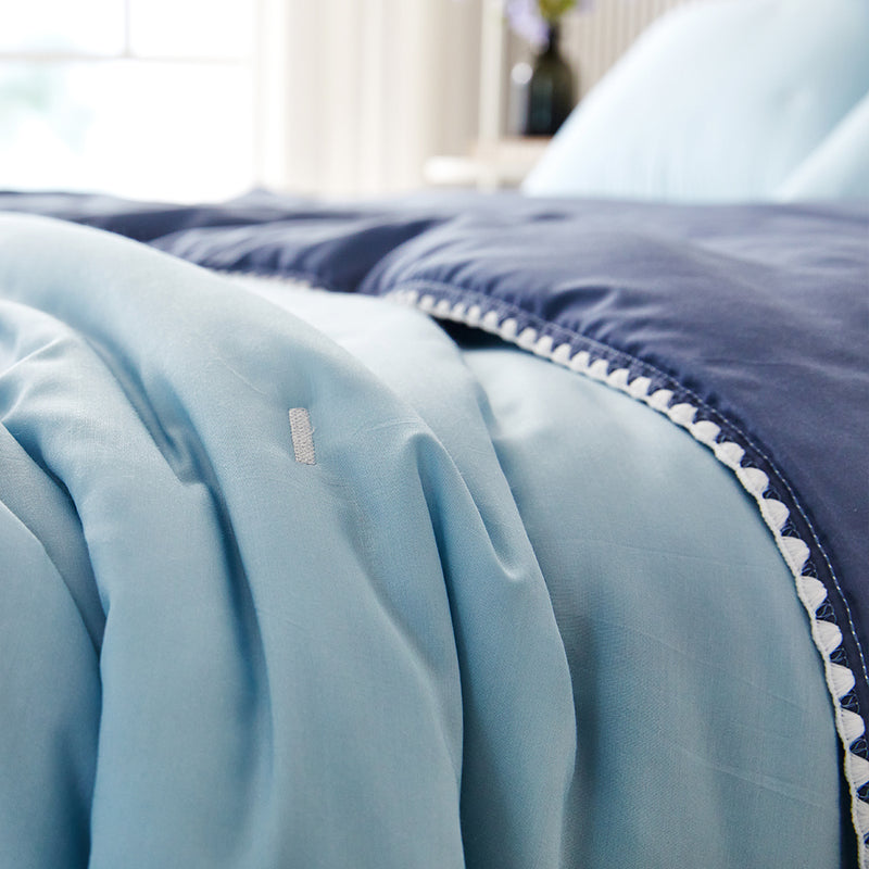 Milky Tencel™  Modal Comforter Set - Blue/Navy