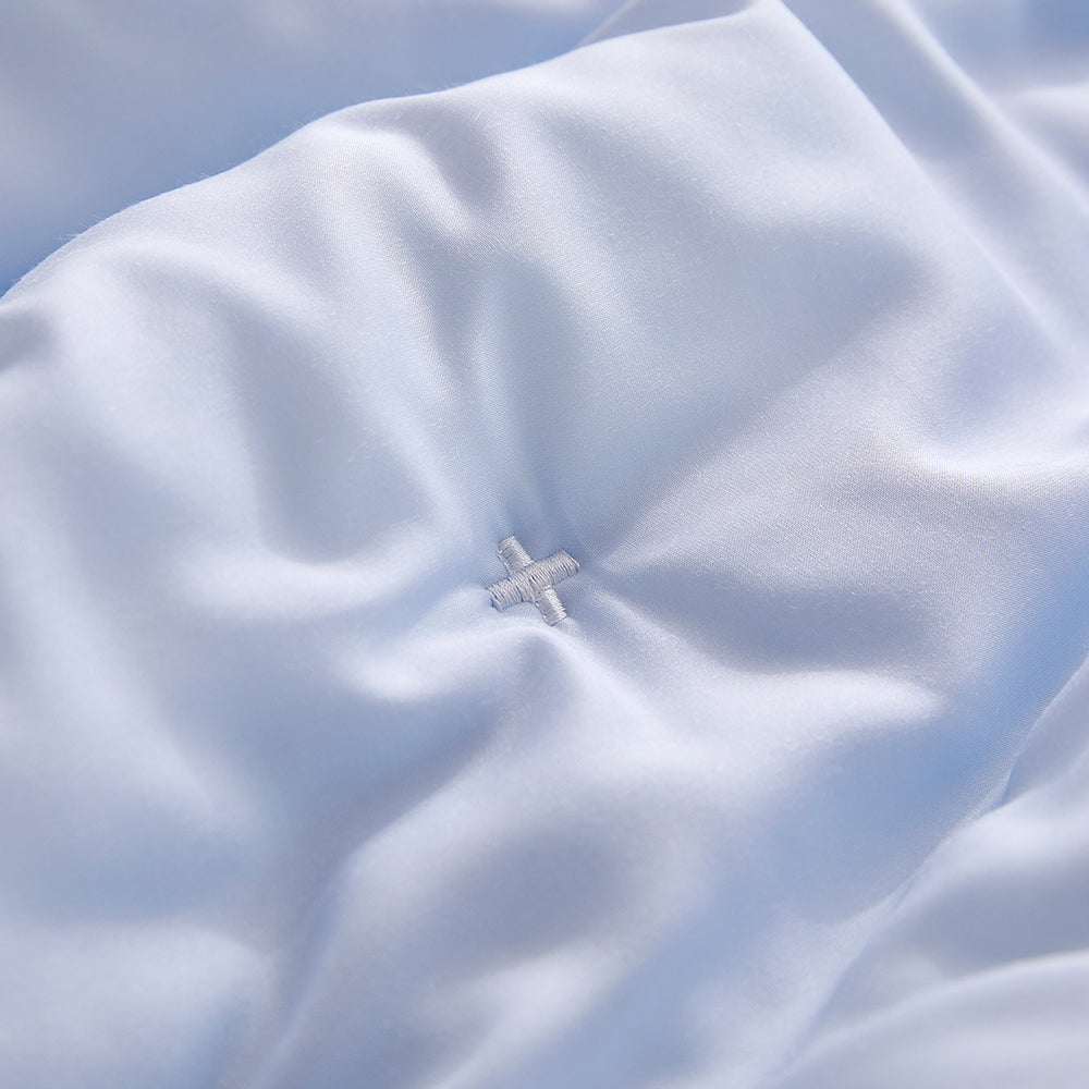[NEW] Milky Tencel™ Modal Comforter Set - Light Blue/White