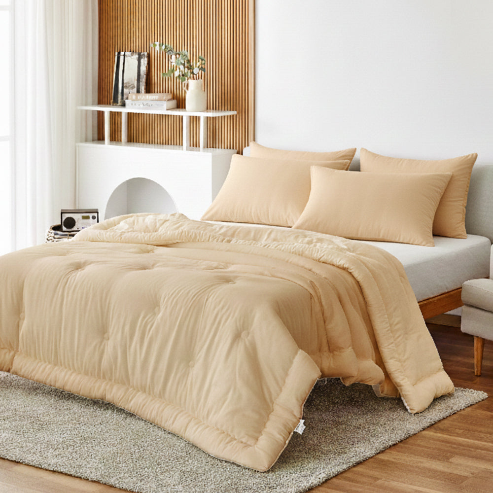 [FINAL SALE] Daily Tencel Modal Comforter Set - Beige/ US King