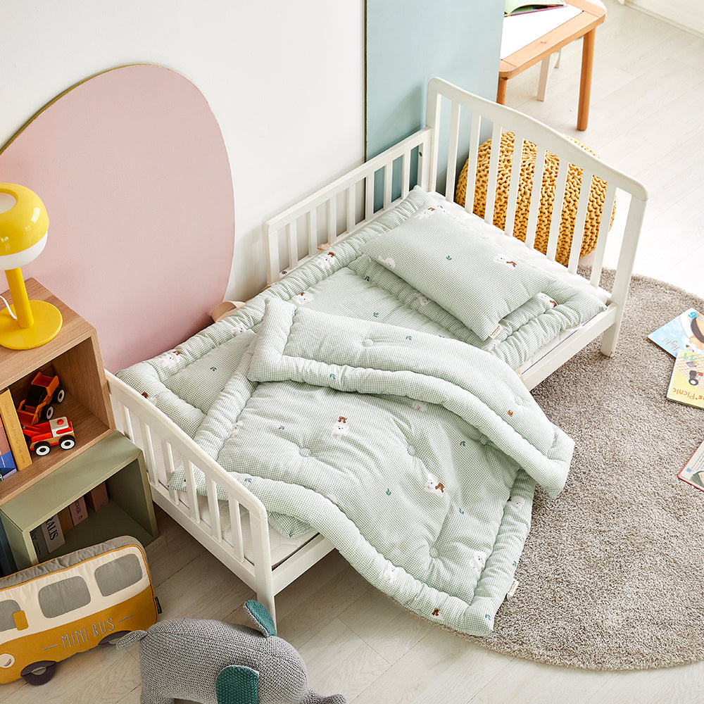 [Bichon-Green] mumoo Tencel™ Modal Baby Nap Mat Set