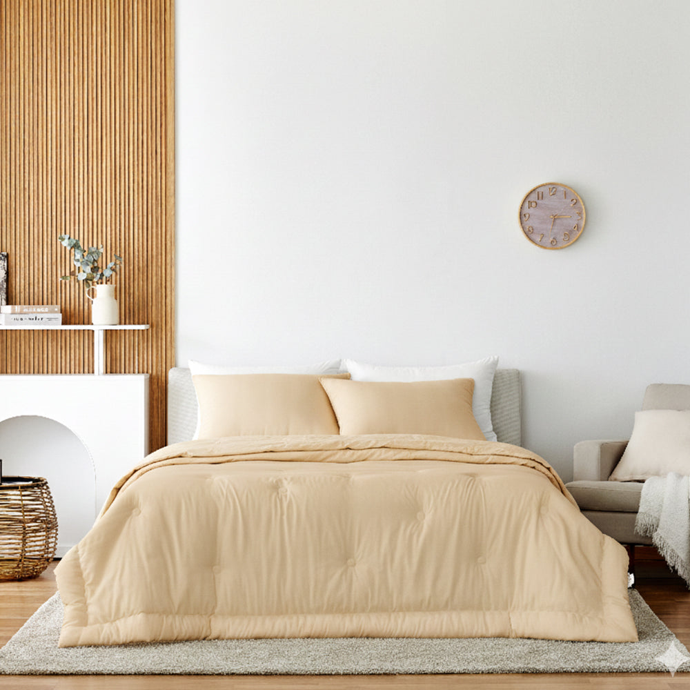 [FINAL SALE] Daily Tencel Modal Comforter Set - Beige/ US King
