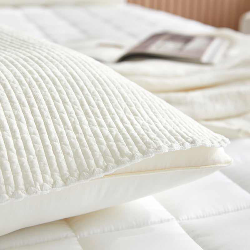 Everyday Pure Cotton Pillow Cover with Elastic Band