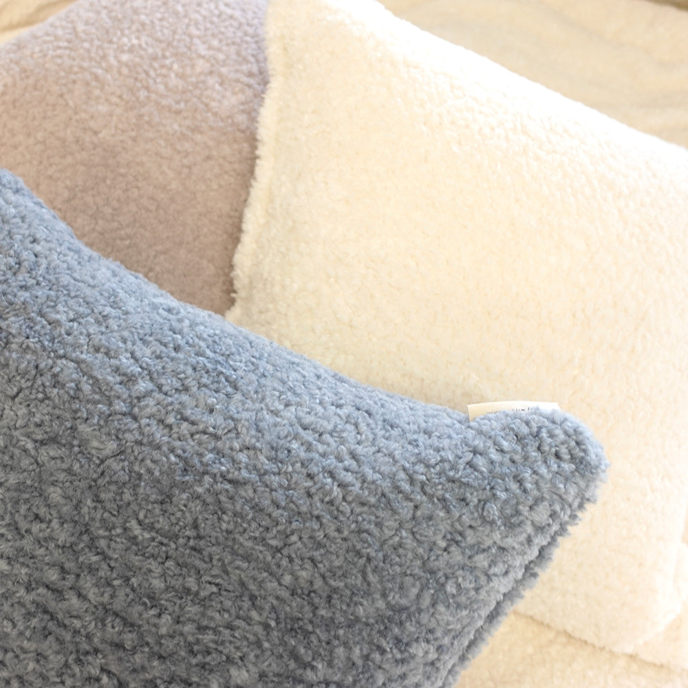 Baa Sherpa Fur Cushion