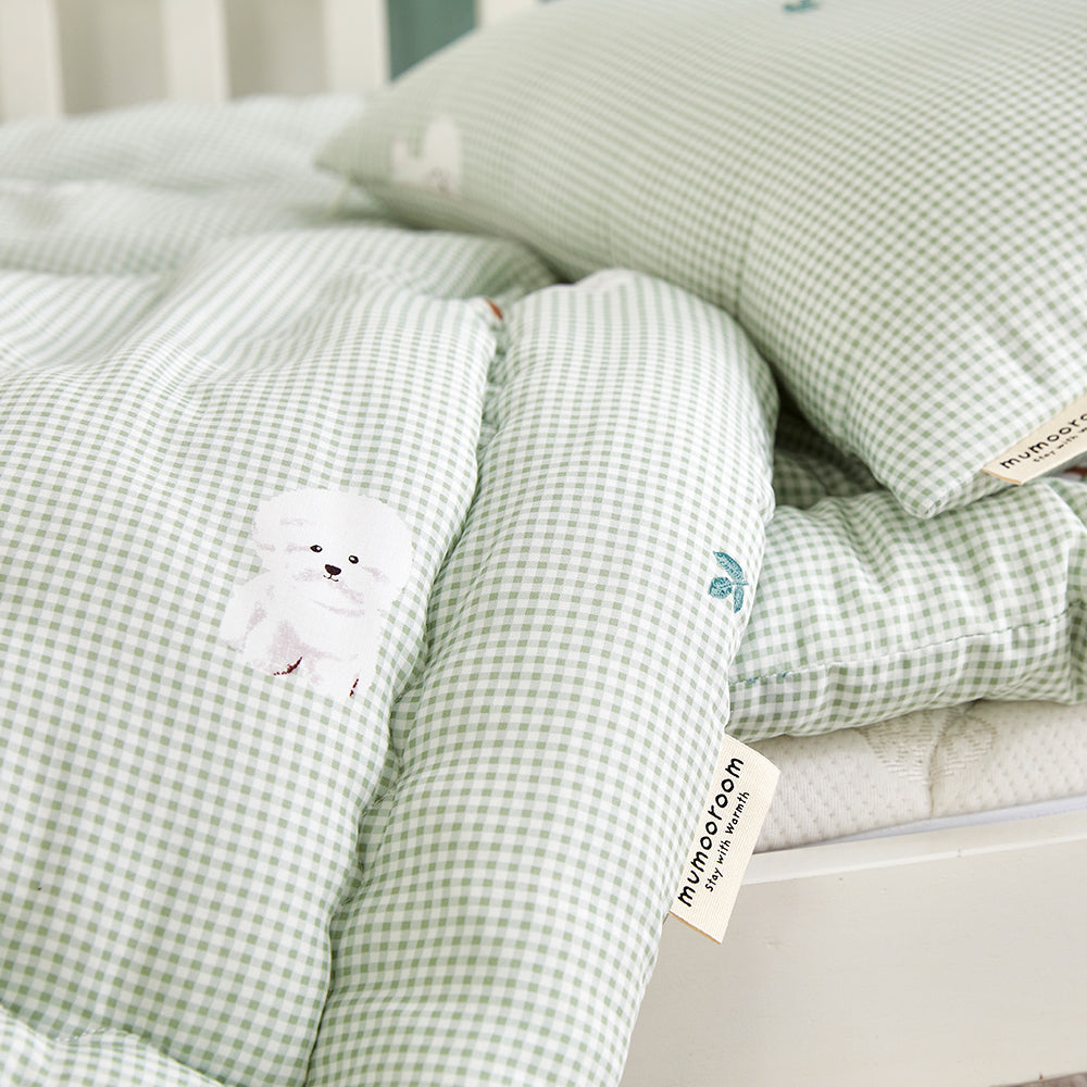 [Bichon-Green] mumoo Tencel™ Modal Baby Nap Mat Set