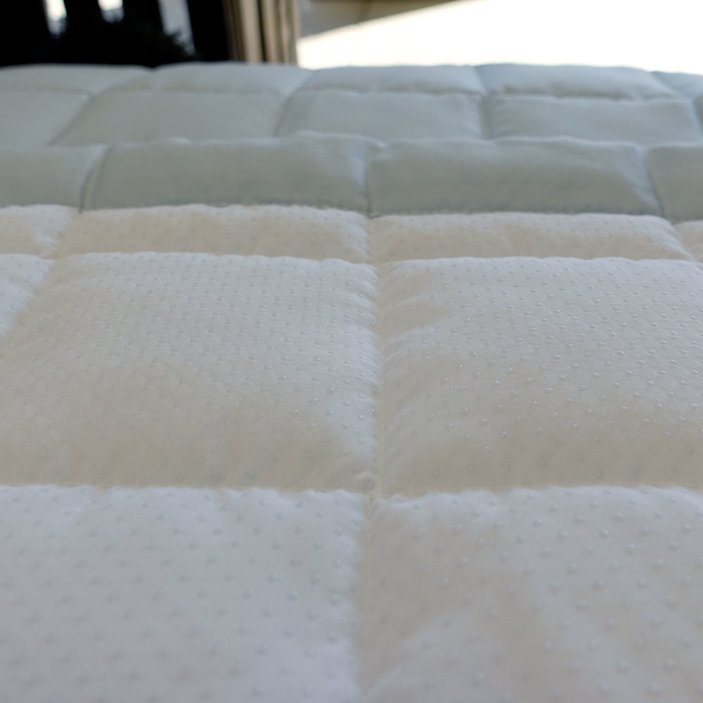 [Version 2] Cotton Satin Mattress Pad with Elastic Band