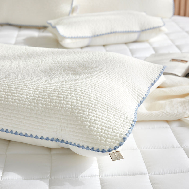 Everyday Pure Cotton Pillow Cover with Elastic Band