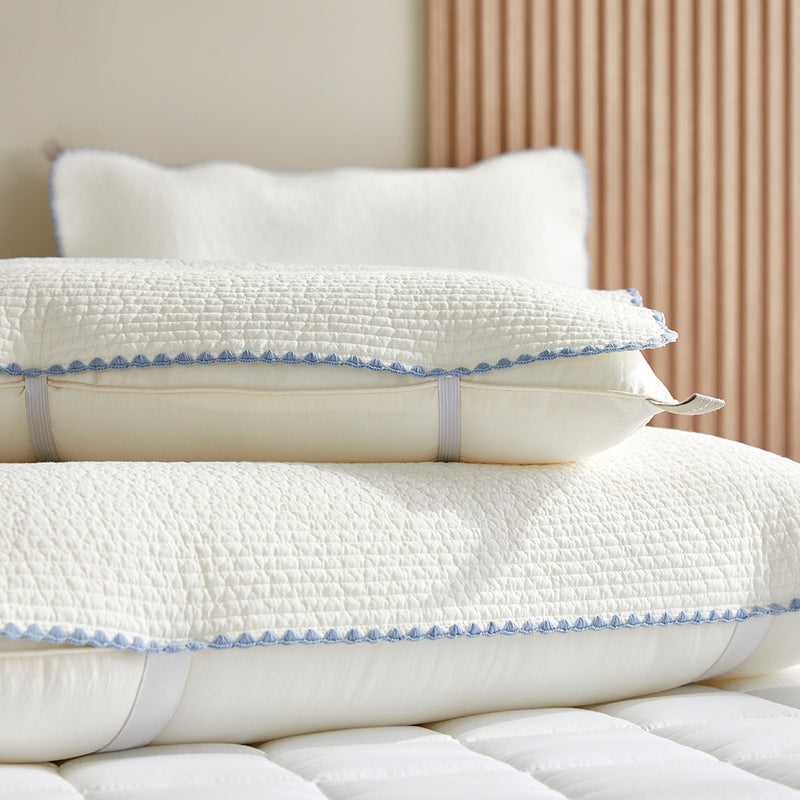 Everyday Pure Cotton Pillow Cover with Elastic Band
