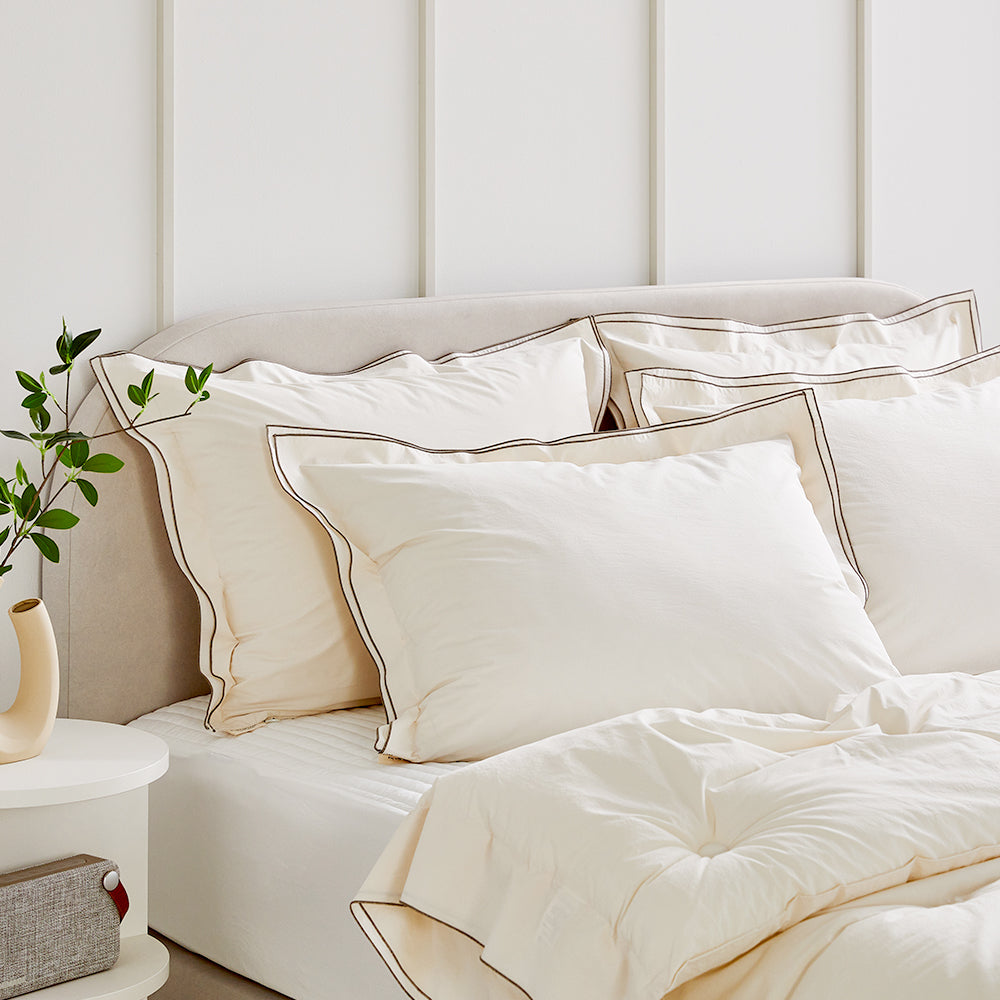 Rosee Ruffle Percale Cotton Comforter Set