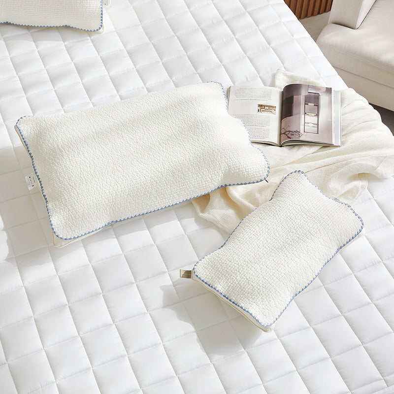 Everyday Pure Cotton Pillow Cover with Elastic Band