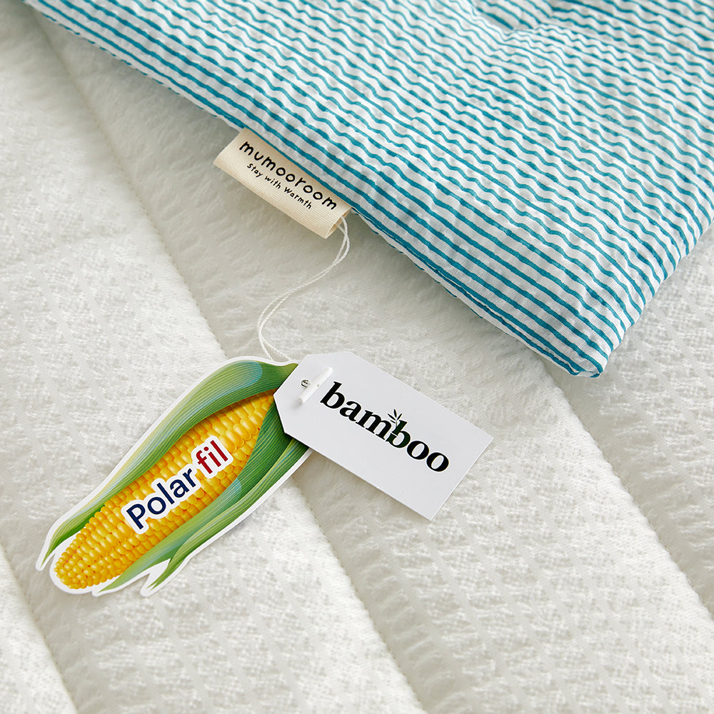 Cool Cool Bamboo Seersucker Comforter Set - Cool Green