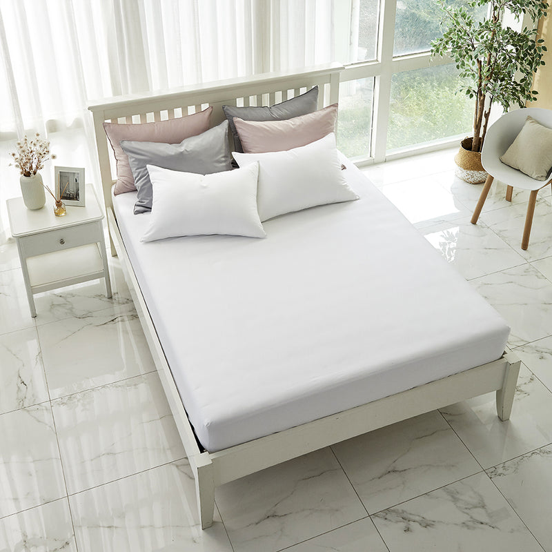 Modal & Egypt Cotton Fitted Bed Sheets in White