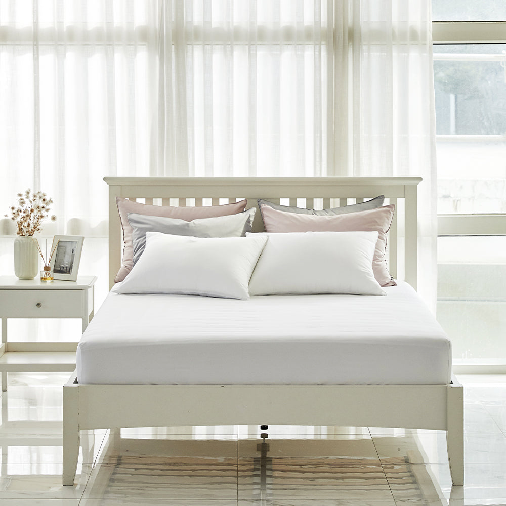Modal & Egypt Cotton Fitted Bed Sheets in White