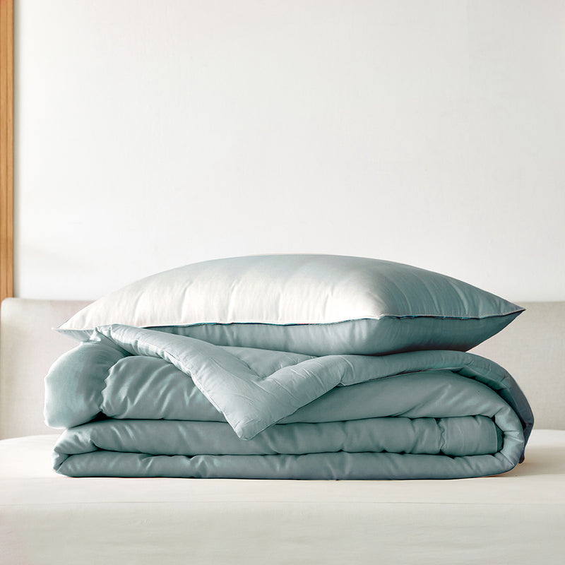 [2nd Version] Daily Tencel Modal Comforter Set - Blue Grey