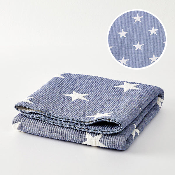 Triple Layer Modal Baby Blanket in Blue