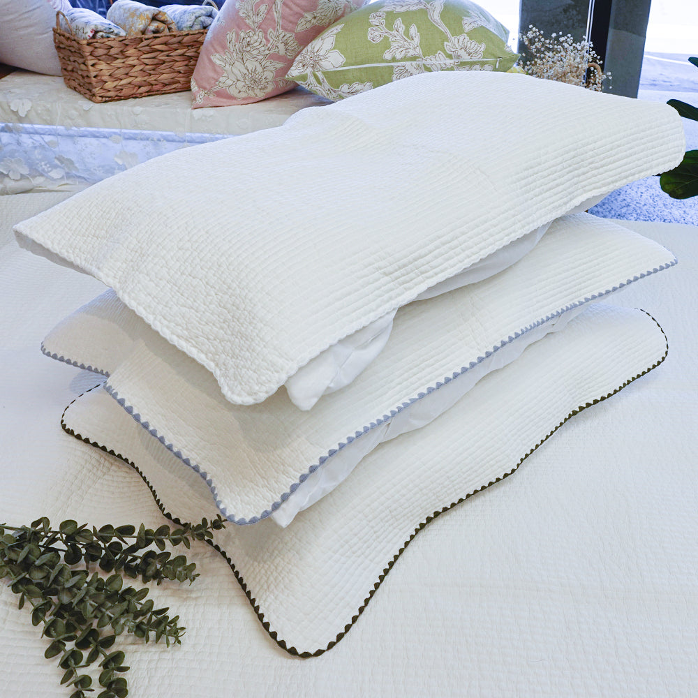 Everyday Pure Cotton Pillow Cover with Elastic Band