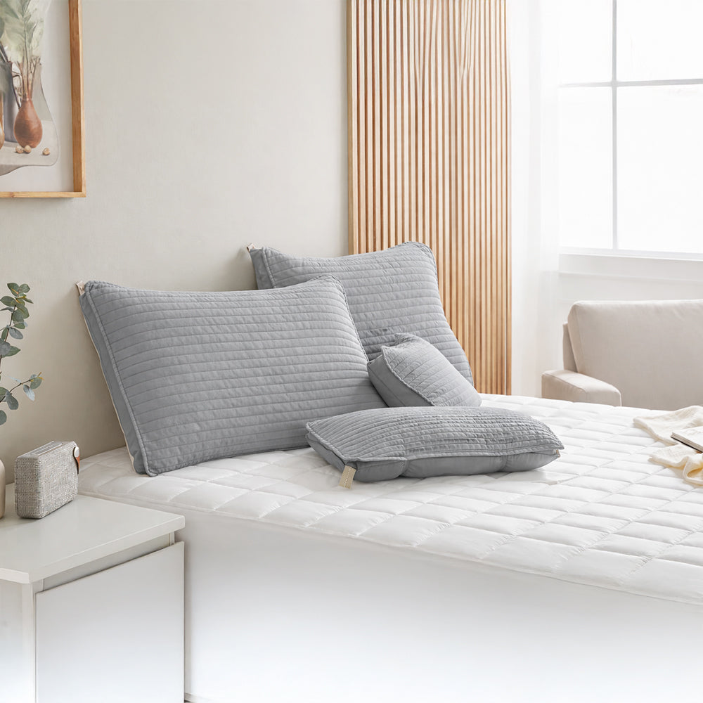 Everyday Pure Cotton Pillow Cover with Elastic Band