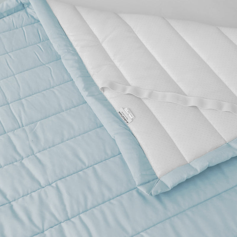 Cotton Satin Mattress Pad with Elastic Band - Full Size